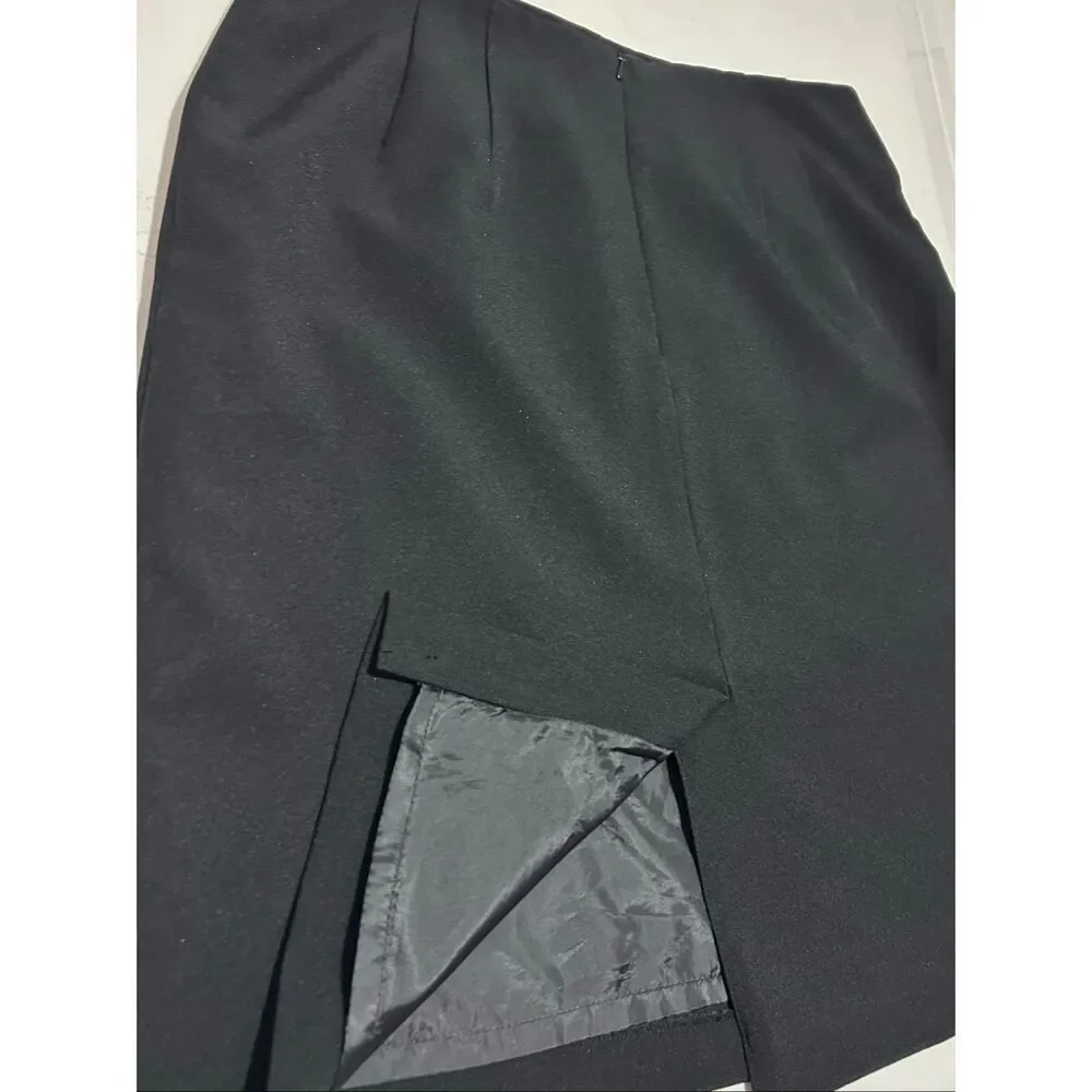 Alia Women’s Size 10 Black Career Office Pencil Skirt Fully Lined Back Zip